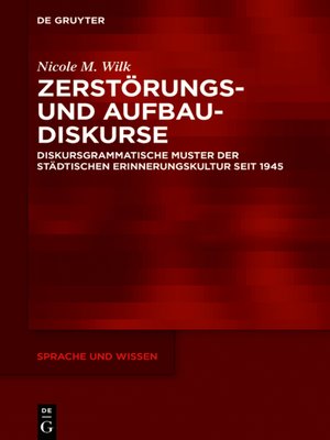 cover image of Zerstörungs- und Aufbaudiskurse